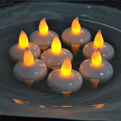 National Flameless Waterproof Tealight Diya , Float On Water Led
